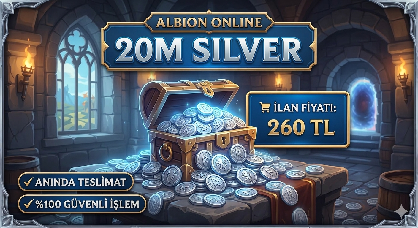 Albion Online 20 Milyon Gümüş (Silver) - Hızlı Teslim